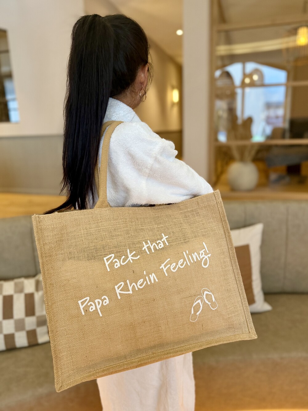 Papa Rhein Jute Tasche