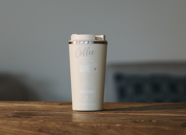 Coffee To Go Becher Beige